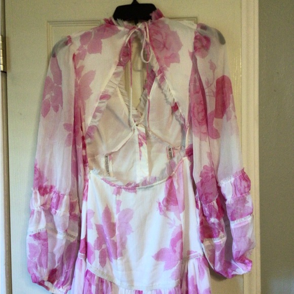 💜Like for $15 off💸 ASOS Design pink white maxi dress NWT - Picture 7 of 12